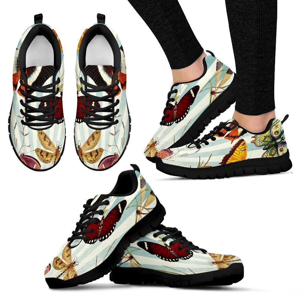 Butterfly Women's Sneakers-6teenth Worldโข-Women's Sneakers-US5 (EU35)-Vibe Cosyโข