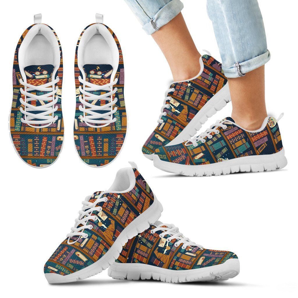 Book Lovers Kid's Sneakers-6teenth Worldโข-Kid's Sneakers-11 CHILD (EU28)-Vibe Cosyโข