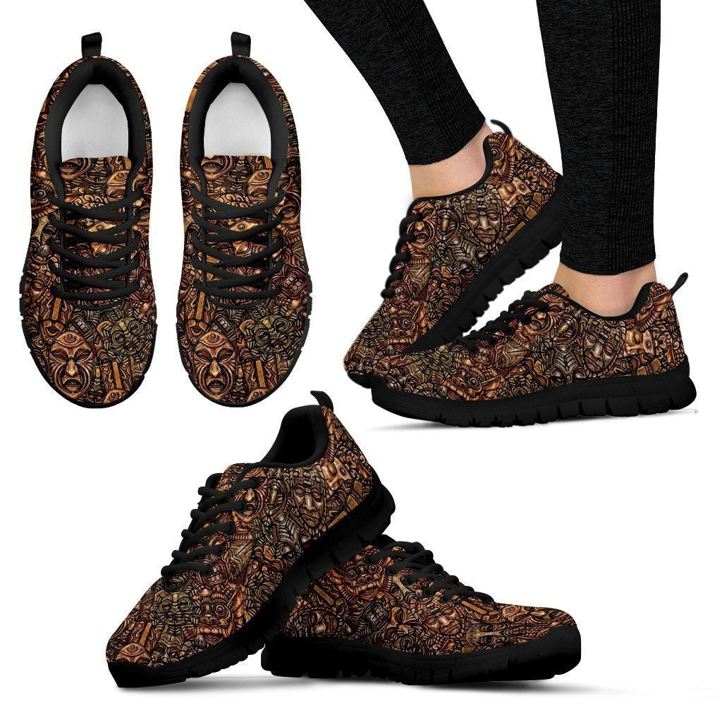 Brown Women's Sneakers-6teenth Worldโข-Women's Sneakers-US5 (EU35)-Vibe Cosyโข
