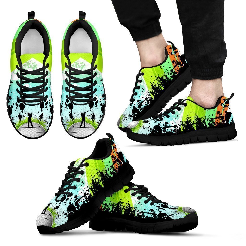 Green Men's Running Shoes-6teenth Worldโข-Men's Sneakers-US5 (EU38)-Vibe Cosyโข