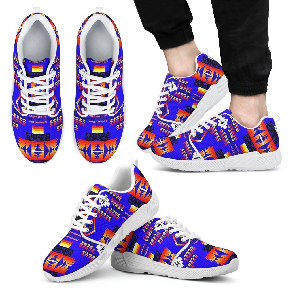 Seven Tribes Blue Sopo Men's Athletic Sneakers-6teenth Worldโข-Men's Athletic Sneakers-US5 (EU38)-Vibe Cosyโข