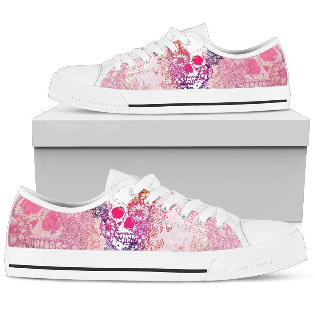 Flower Punk Women's Low Top Shoe-6teenth Worldโข-Women's Low Top Shoe-US5.5 (EU36)-Vibe Cosyโข