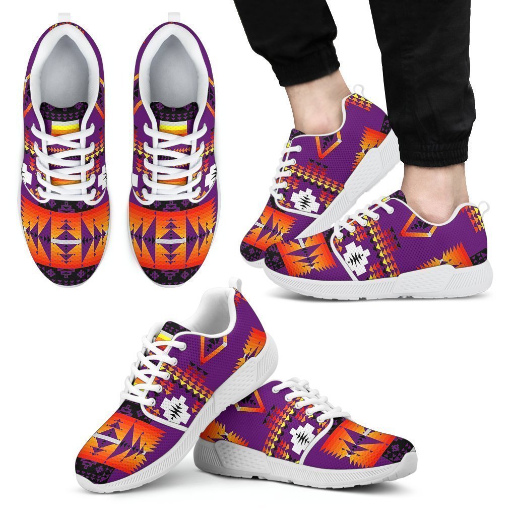 Seven Tribes Purple Sopo Men's Athletic Sneakers White Sole-6teenth Worldโข-Men's Athletic Sneakers-US5 (EU38)-Vibe Cosyโข