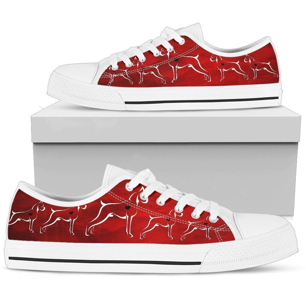 Boxer Red Love Women's Low Top Shoe-6teenth Worldโข-Women's Low Top Shoe-US5.5 (EU36)-Vibe Cosyโข