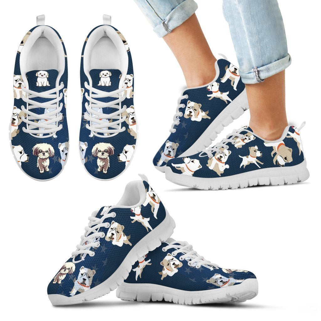 Shih Tzu Lover Kid's Sneakers-6teenth Worldโข-Kid's Sneakers-11 CHILD (EU28)-Vibe Cosyโข