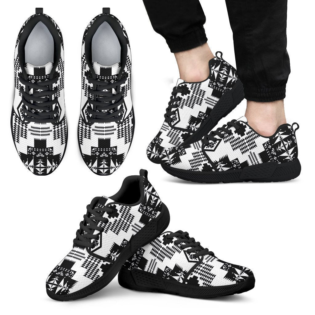 Seven Tribes White and Black Sopo Men's Athletic Sneakers-6teenth Worldโข-Men's Athletic Sneakers-US5 (EU38)-Vibe Cosyโข