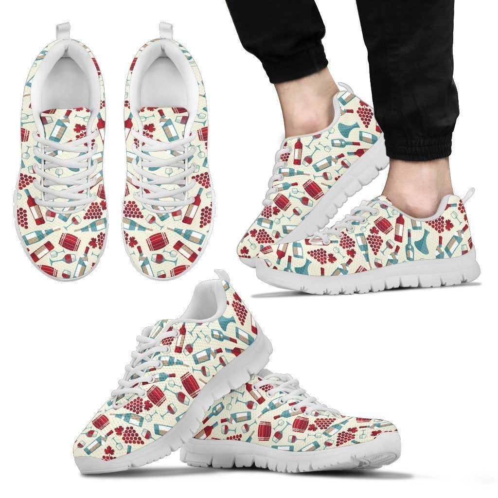 Wine Lovers Men Sneakers-6teenth Worldโข-Men's Sneakers-US5 (EU38)-Vibe Cosyโข