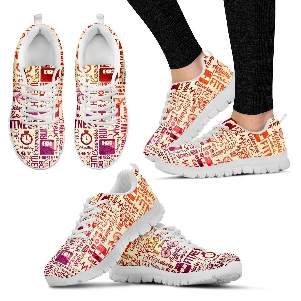 Fitness Women's Sneakers-6teenth Worldโข-Women's Sneakers-US5 (EU35)-Vibe Cosyโข