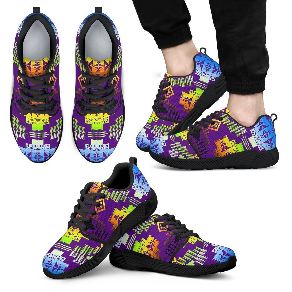 Purple Shades Sopo Men's Athletic Sneakers-6teenth Worldโข-Men's Athletic Sneakers-US5 (EU38)-Vibe Cosyโข