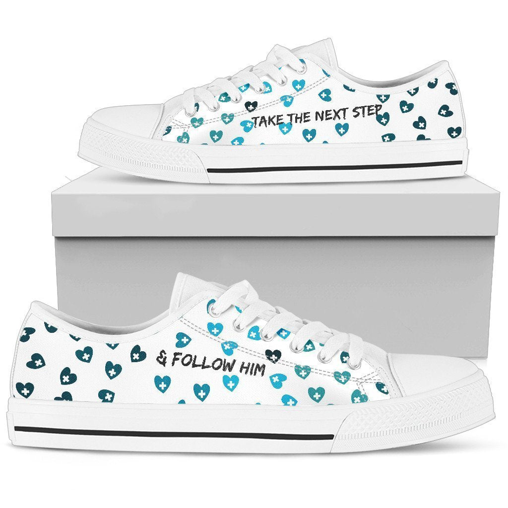 Take The Next Step & Follow Him Shoe-6teenth Worldโข-Women's Low Top Shoe-US5.5 (EU36)-Vibe Cosyโข