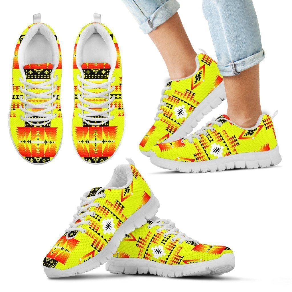 Seven Tribes Yellow Sopo Kid's Sneakers White Sole-6teenth Worldโข-Kid's Sneakers-11 CHILD (EU28)-Vibe Cosyโข