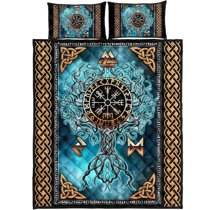 LOVE VIKING QUILT BED SET-Amaze Styleโข-King-Vibe Cosyโข