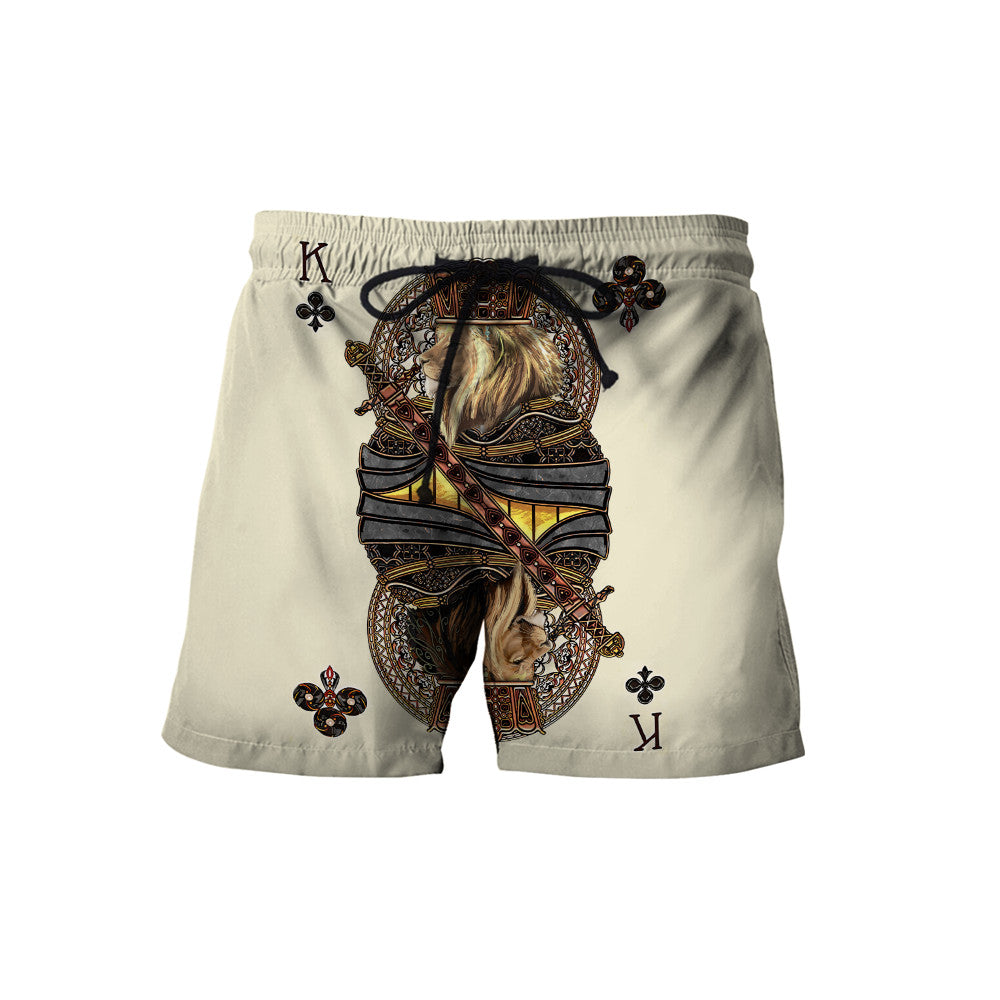 King Club Lion Poker 3D All Over Printed Unisex Shirts