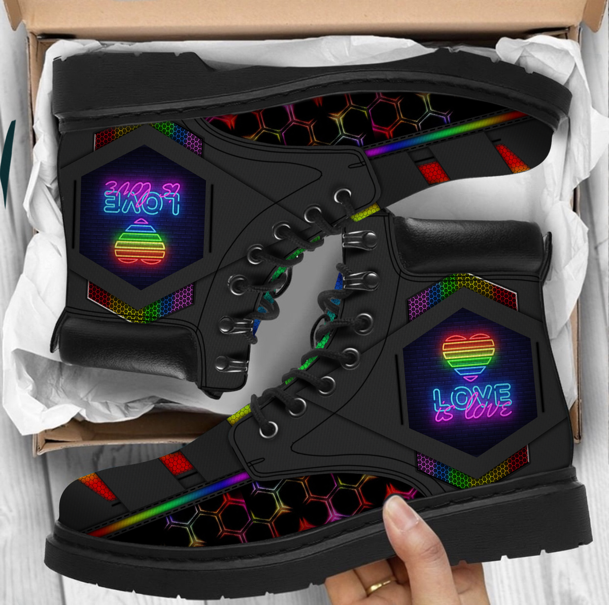 Rainbow 3D boots shoes SN06032101