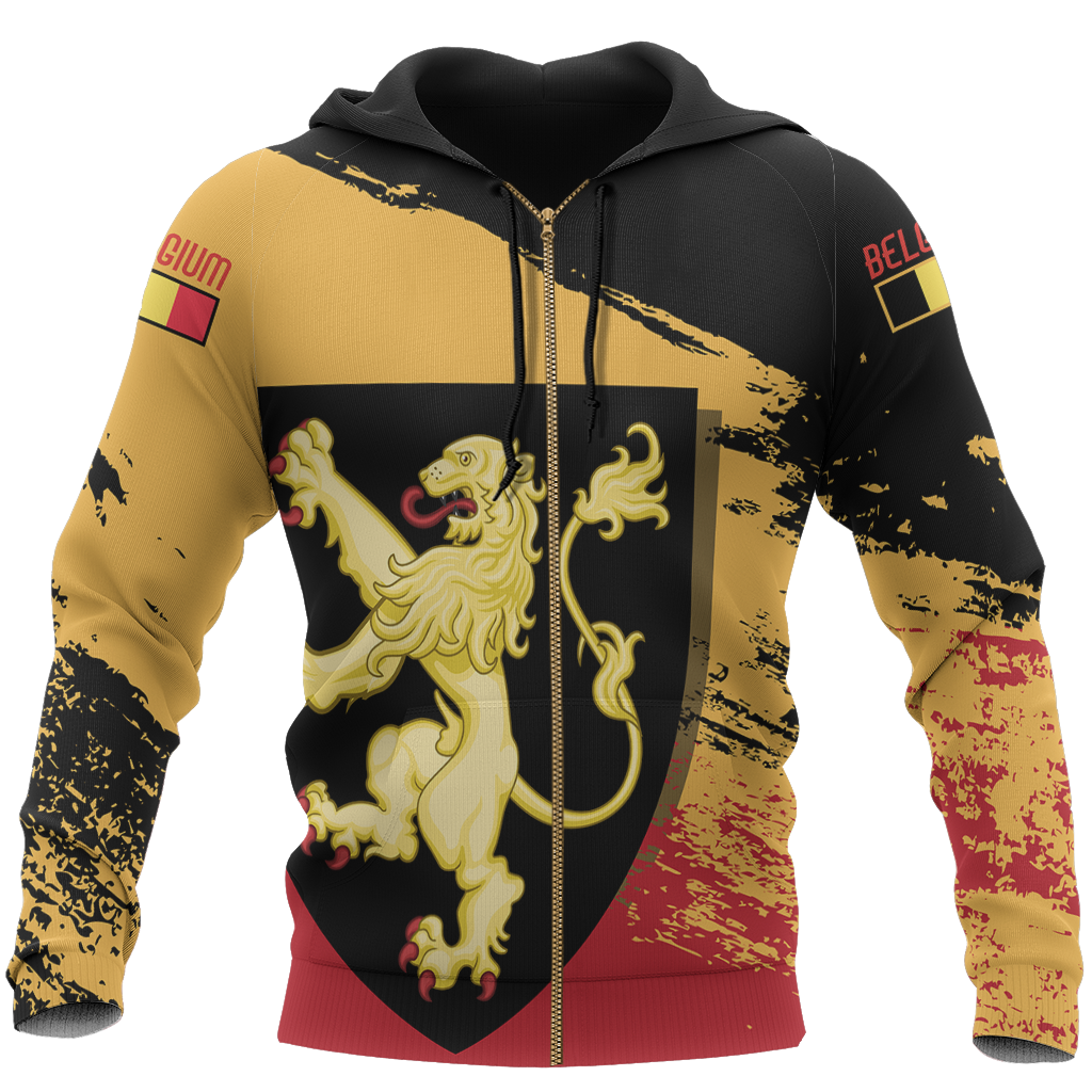 Belgium - Leo Belgicus Special Pullover Hoodie A0-Apparel-HD09-Zip Hoodie-S-Vibe Cosy™