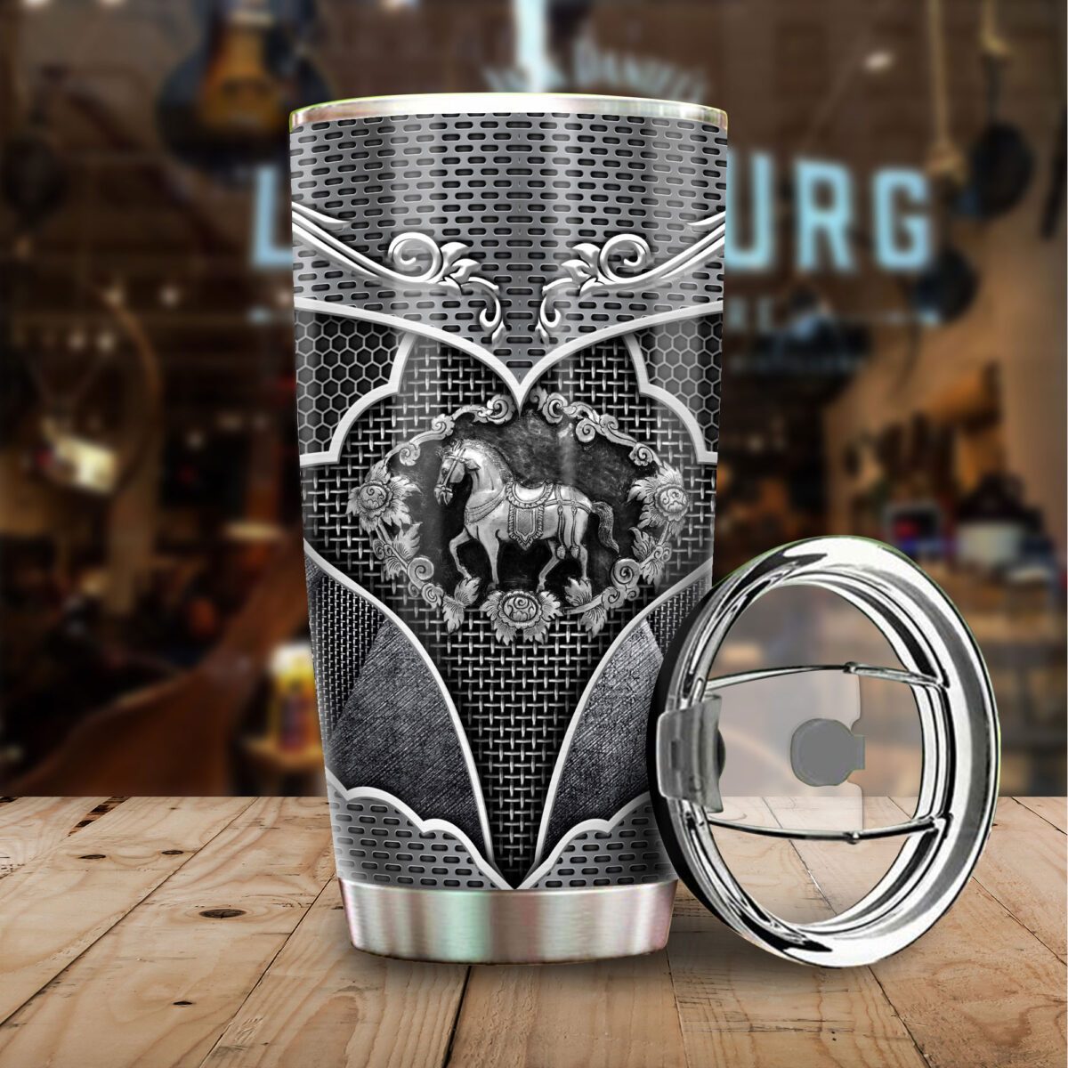 Warrior Horse Stainless Steel Tumbler