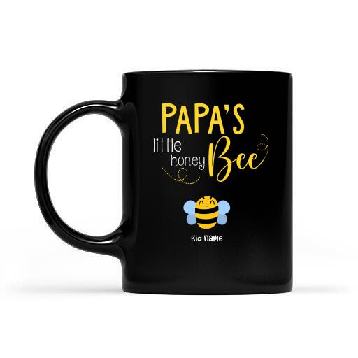 Papa's Little Honey Bee Personalized Mug Fathers Day Gift
