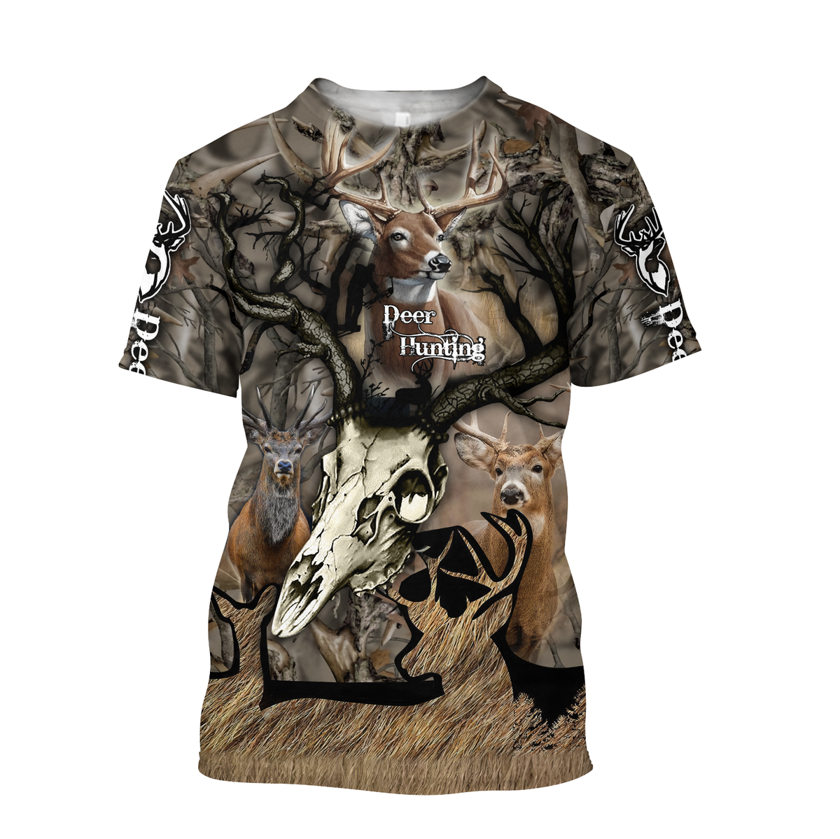 3D All Over Print Camo Deer Hunter Hoodie TN070805