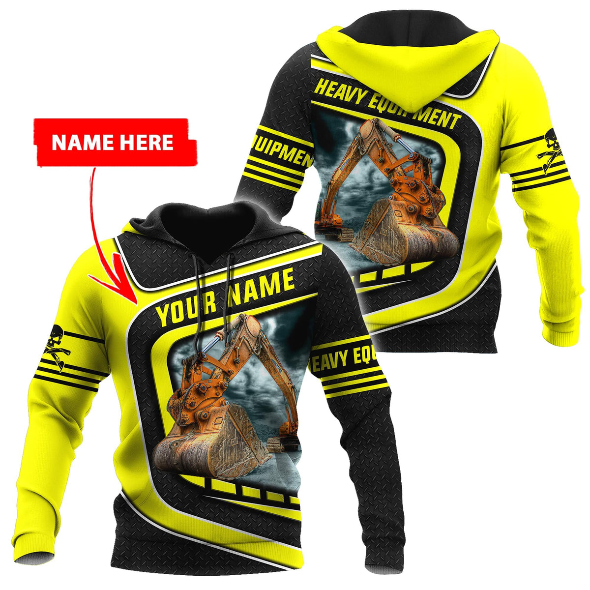 Customize Name Heavy Equipment Operator 3D All Over Printed Unisex Shirt