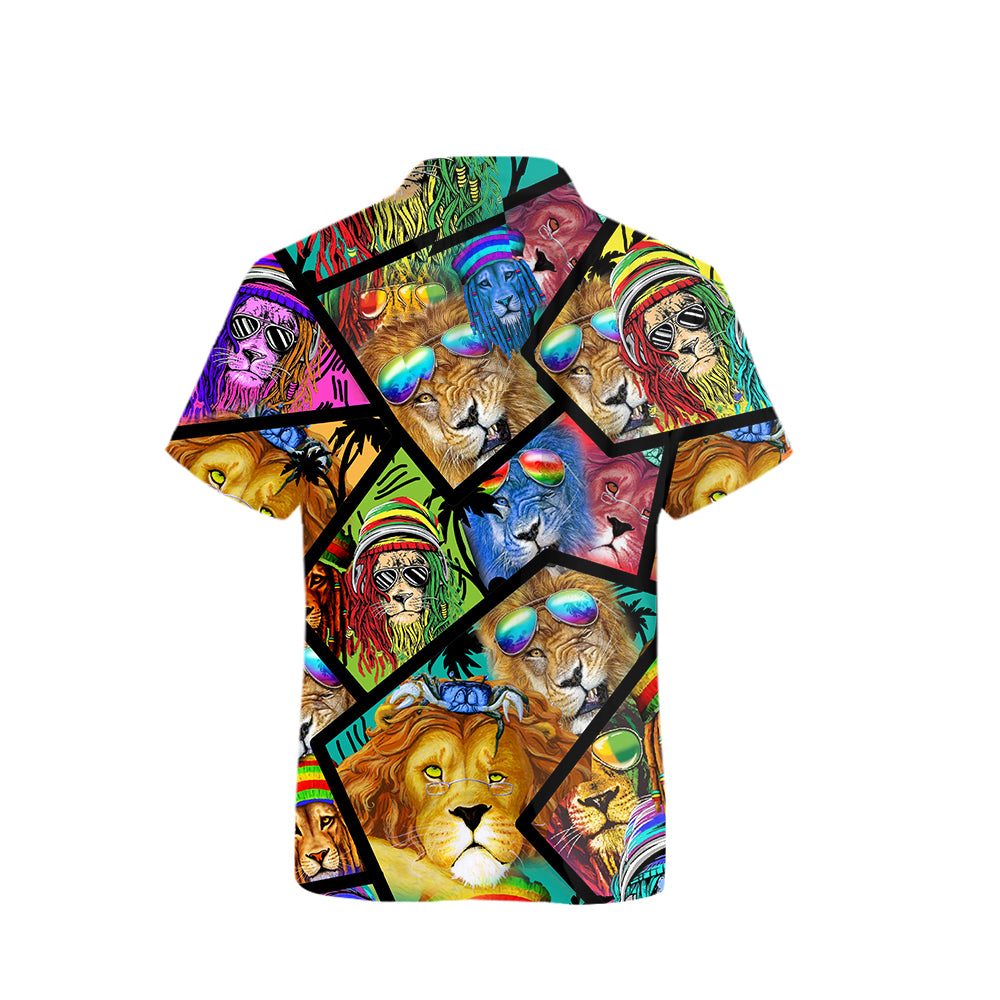 Twenty Shades Lion Beach Sleeves Shirt