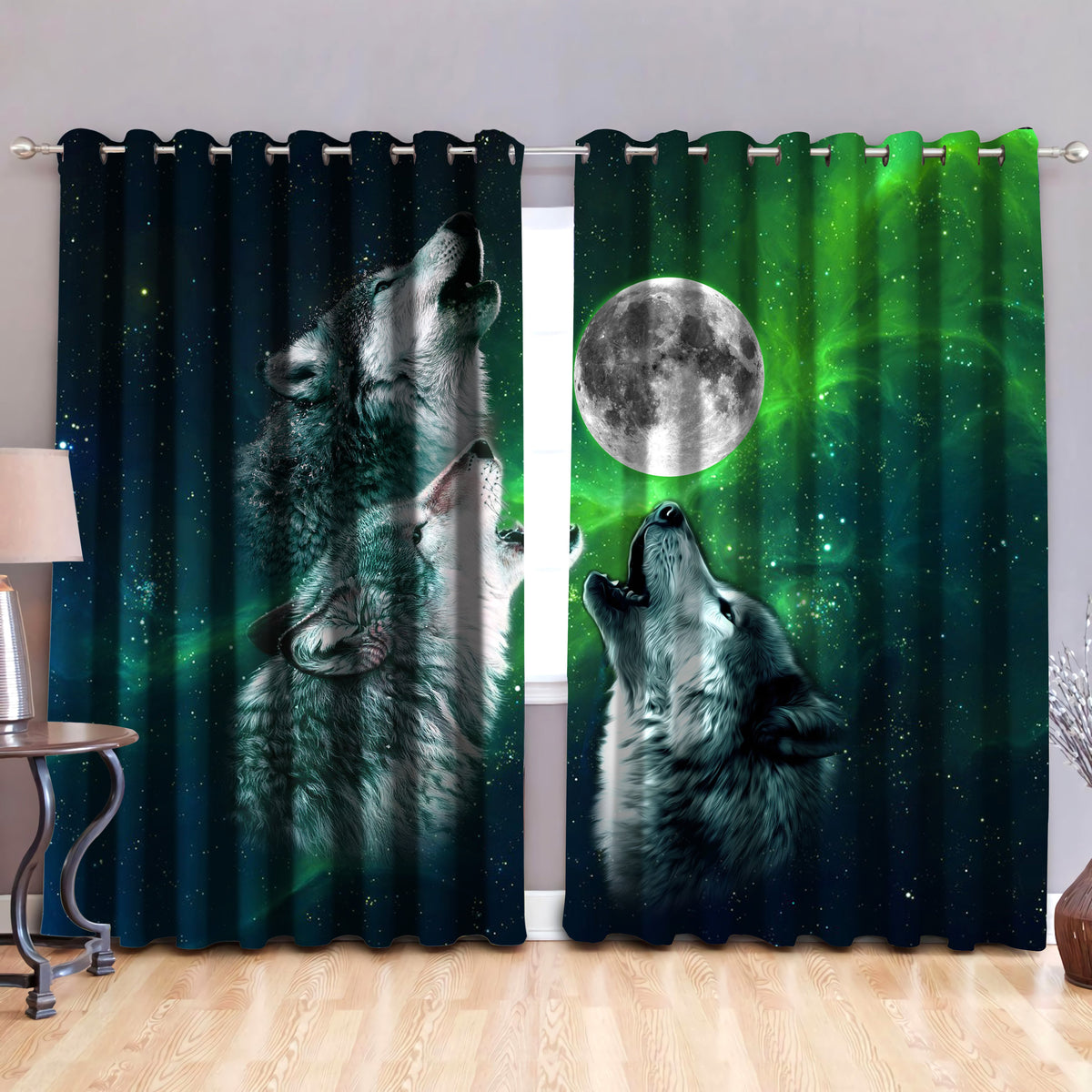 Wolf Window Curtains