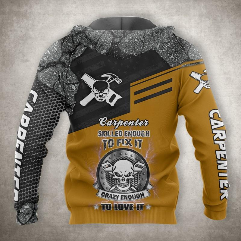 Premium Carpenter Custom Name 3D All Over Printed Unisex Shirts