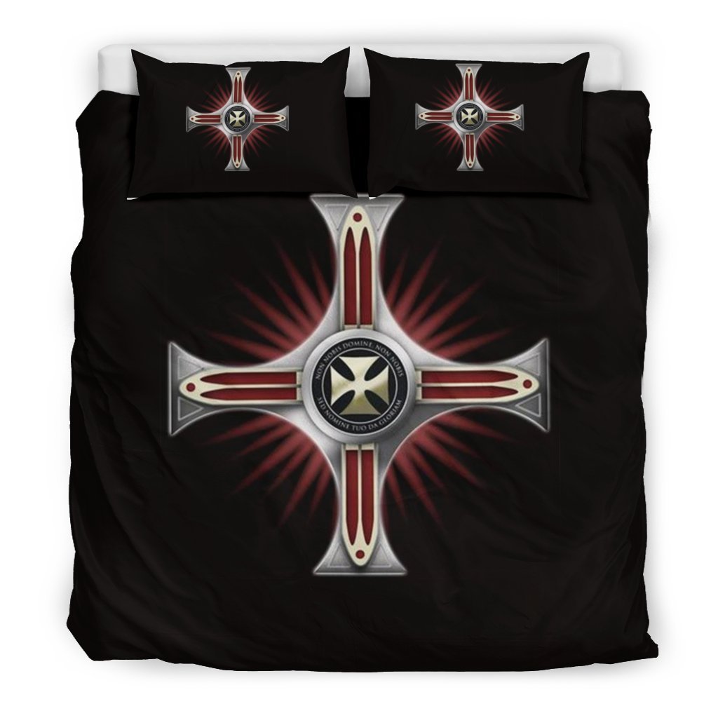 Bedding Set - Knights Templar-HP Arts-Bedding Set - Beige - Bedding Set - Knights Templar-King-Vibe Cosy™