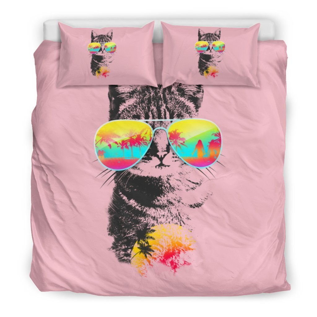 Holiday Cat Bedding Set-6teenth Worldโข-Bedding Set-King-Vibe Cosyโข