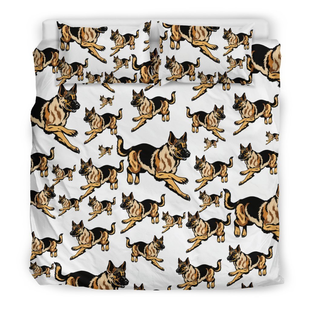 German Shepherd Dog Bedding Set-6teenth Worldโข-Bedding Set-King-Vibe Cosyโข