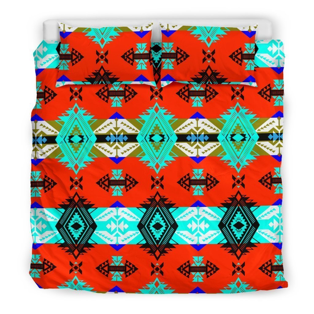 Sovereign Nation Red Bedding Set-6teenth Worldโข-Bedding Set-US King-Vibe Cosyโข