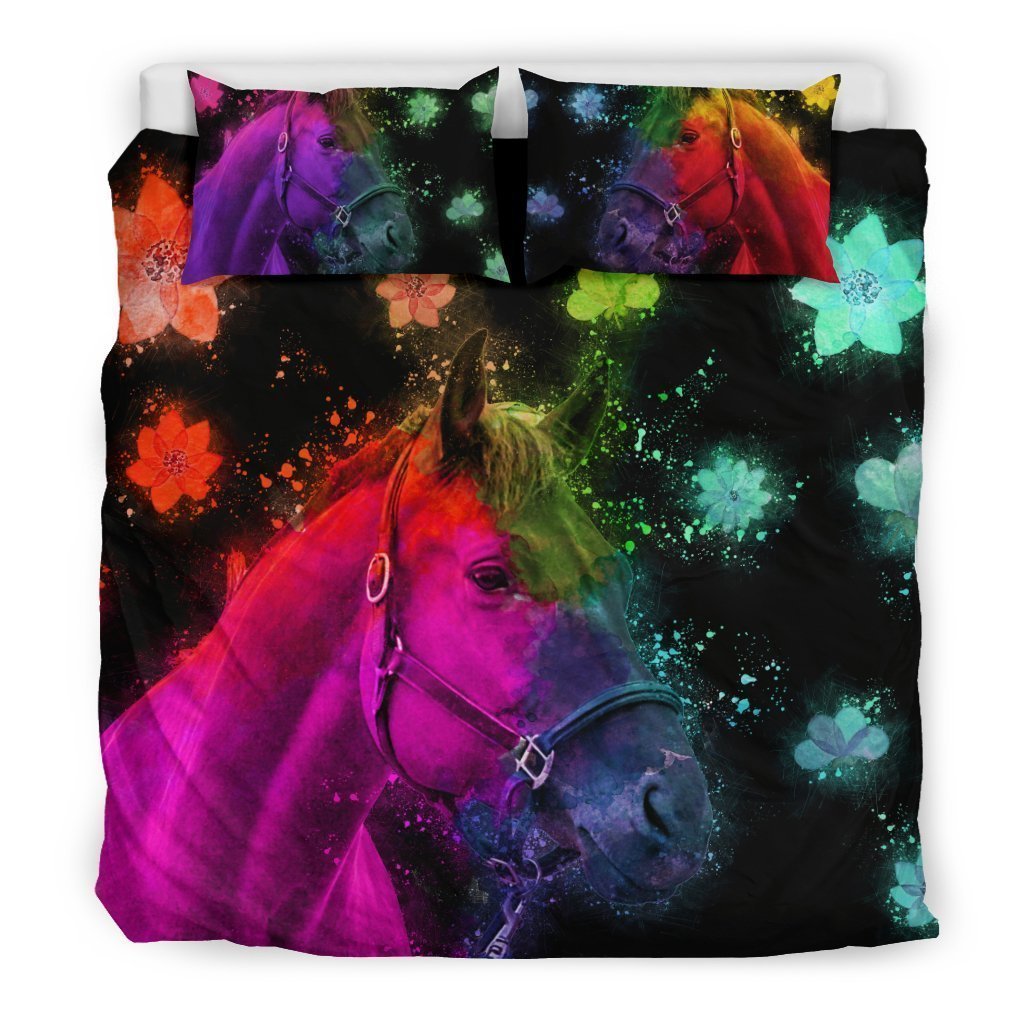 Beautiful Horse Bedding Set for Lovers of Horses-6teenth Worldโข-Bedding Set-US King-Vibe Cosyโข