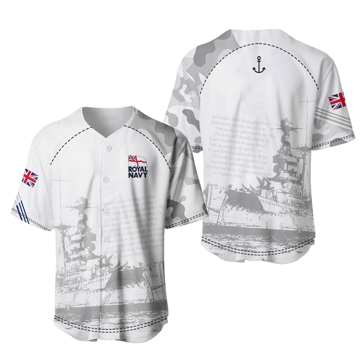 Royal Navy United Kingdom 3D All Over Printed Unisex Shirts