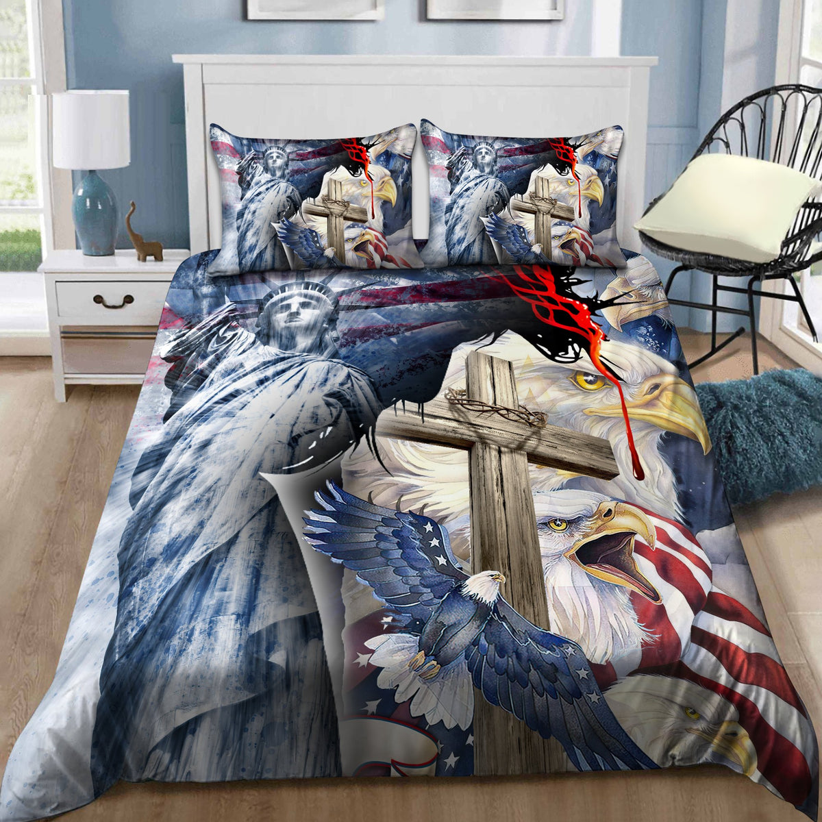 Happy Independence Day United States of America 3D All Over Printed Bedding Set