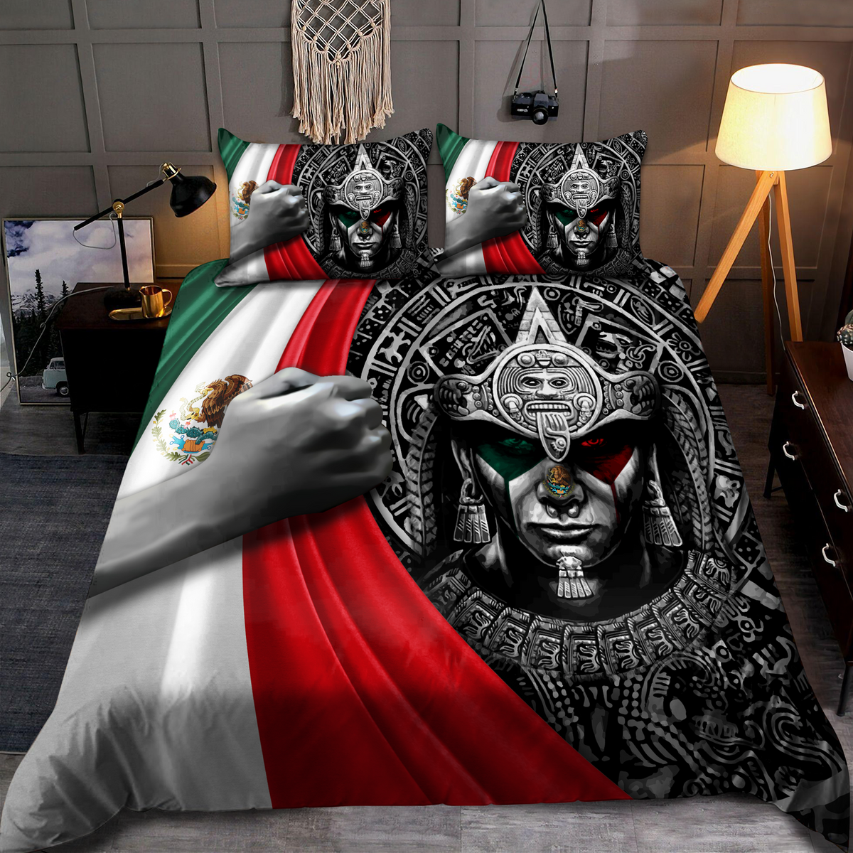 Aztec Mexico 3D Printed Bedding Set