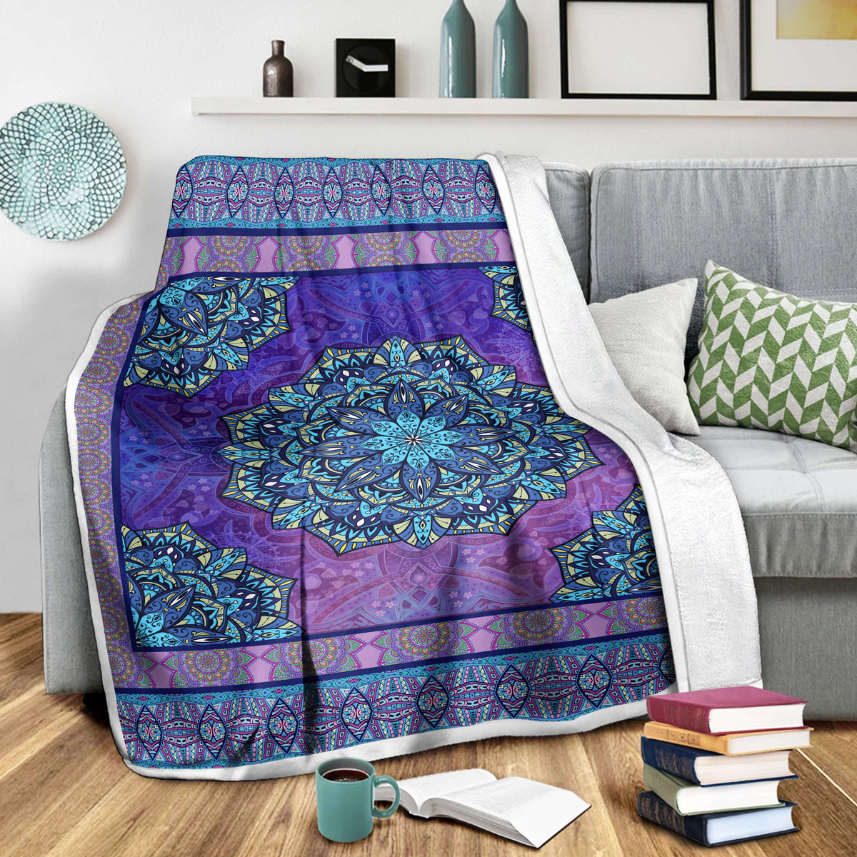 Mandala 3D All Over Printed Blanket
