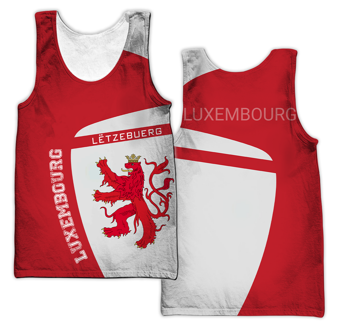 Luxembourg 3D All Over Printed Shirts For Men And Women