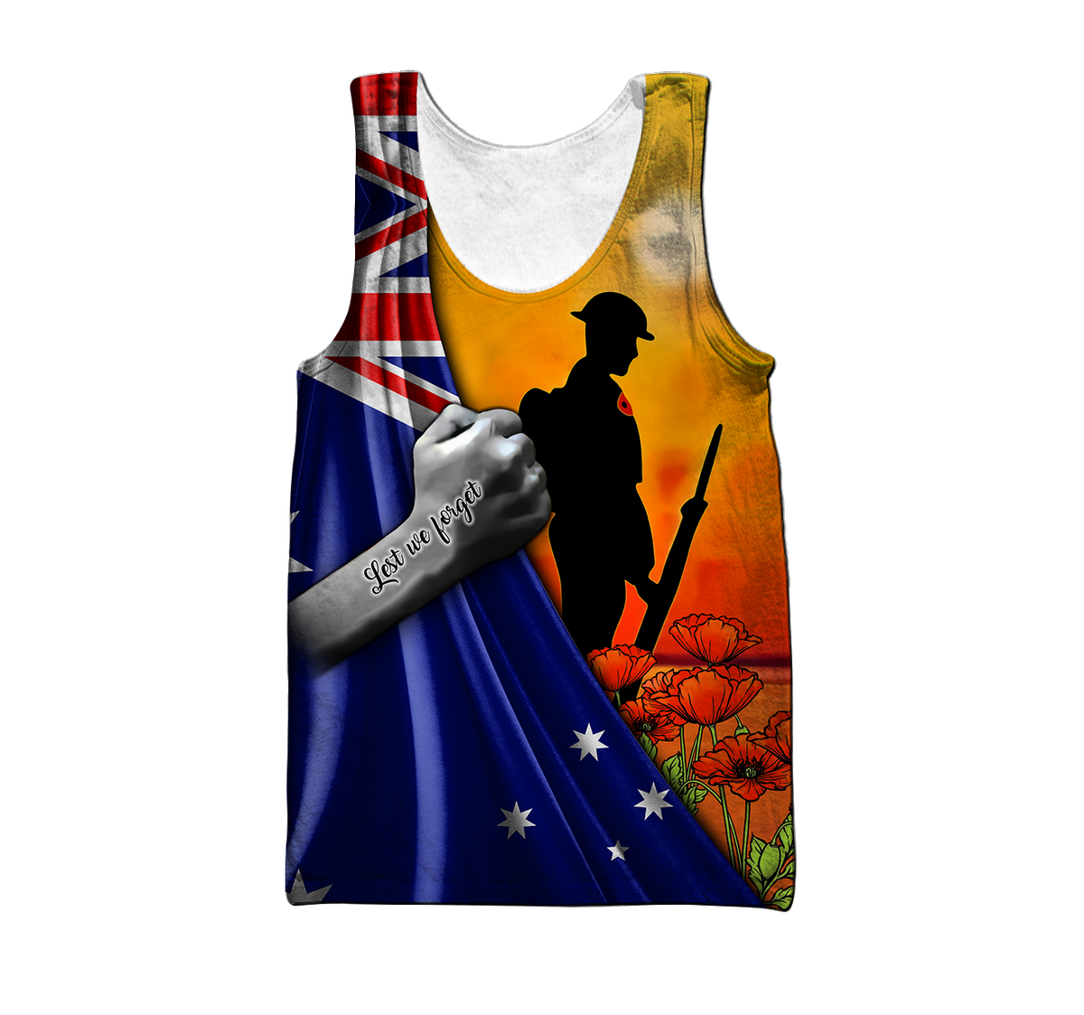 Lest we forget Australia Veteran 3D print shirt