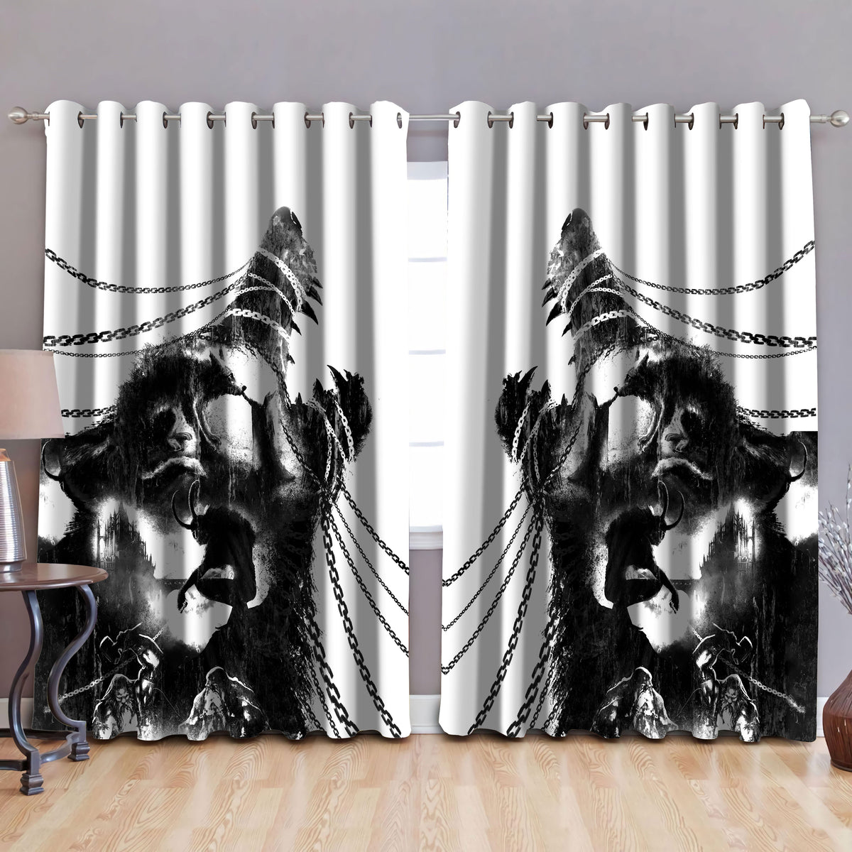Wolf Satanic Curtains NTN07032102