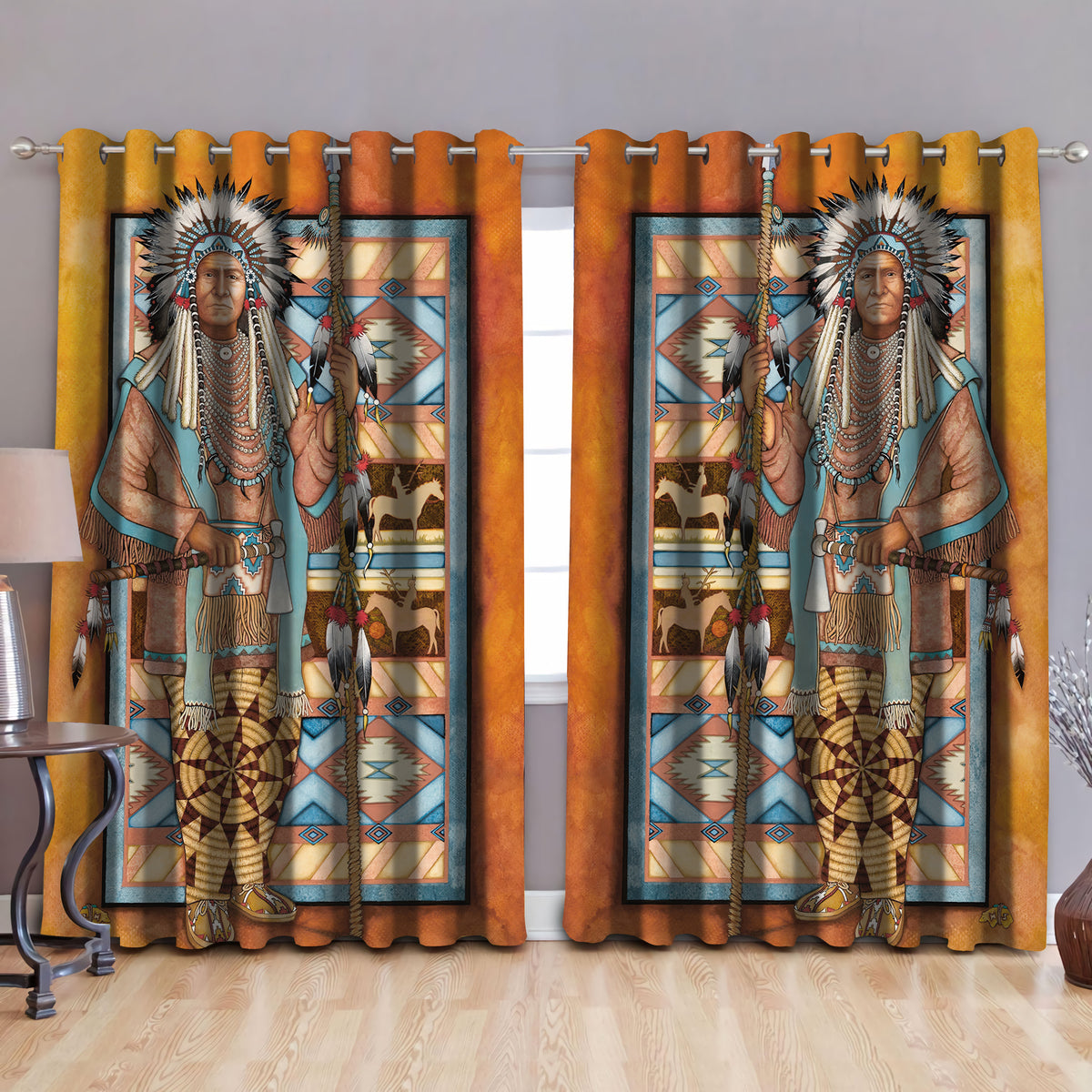 Native American Window Curtains
