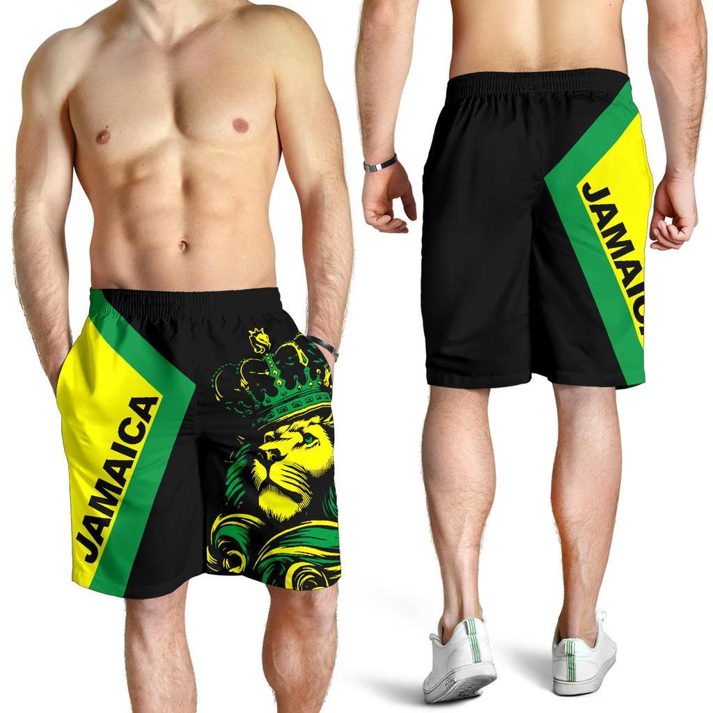 Jamaica men's shorts - lion style HG62900-Apparel-HG-Shorts-S-Vibe Cosyβ’