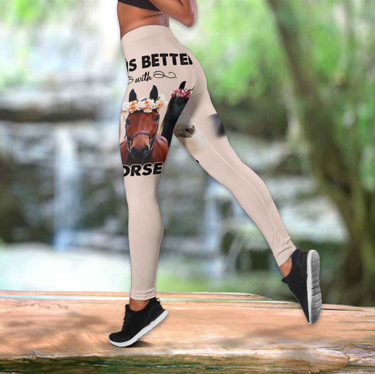 Life is Better with Horses Legging & Tank Top TNA12152005