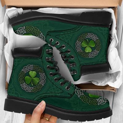 Irish Saint Patrick's Day Shamrock All Season Boots NM030306-Apparel-NM-US5 (EU38)-MEN'S ALL SEASON BOOT-Vibe Cosyβ’
