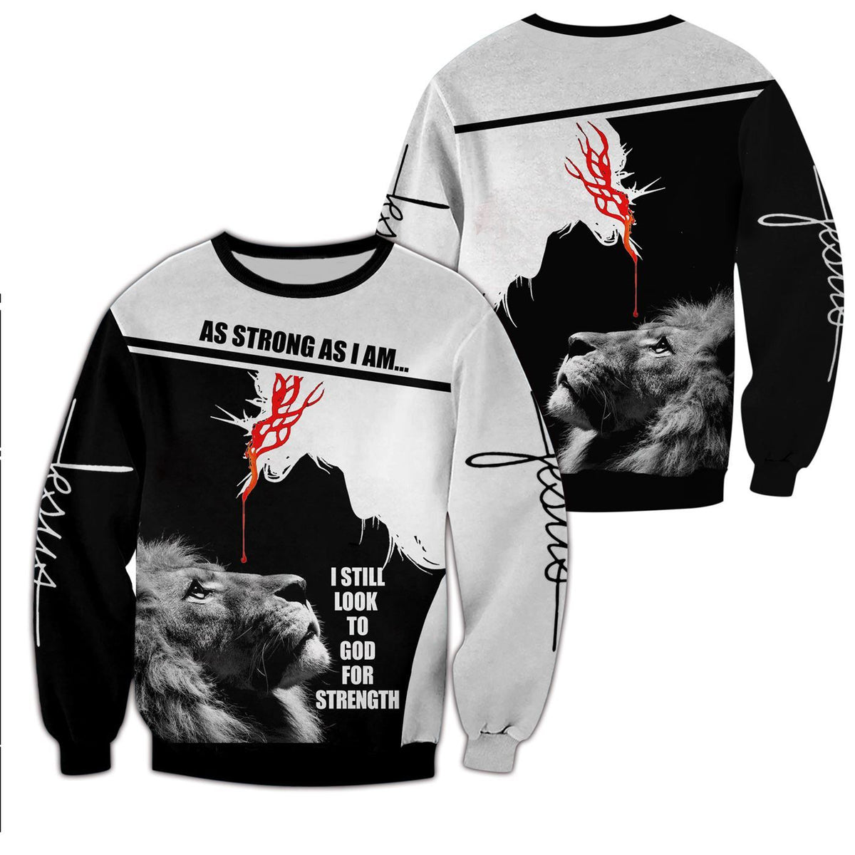 As Strong As I Am 3D All Over Printed Shirts For Men and Women PL240306-Apparel-PL8386-Sweatshirts-S-Vibe Cosy™
