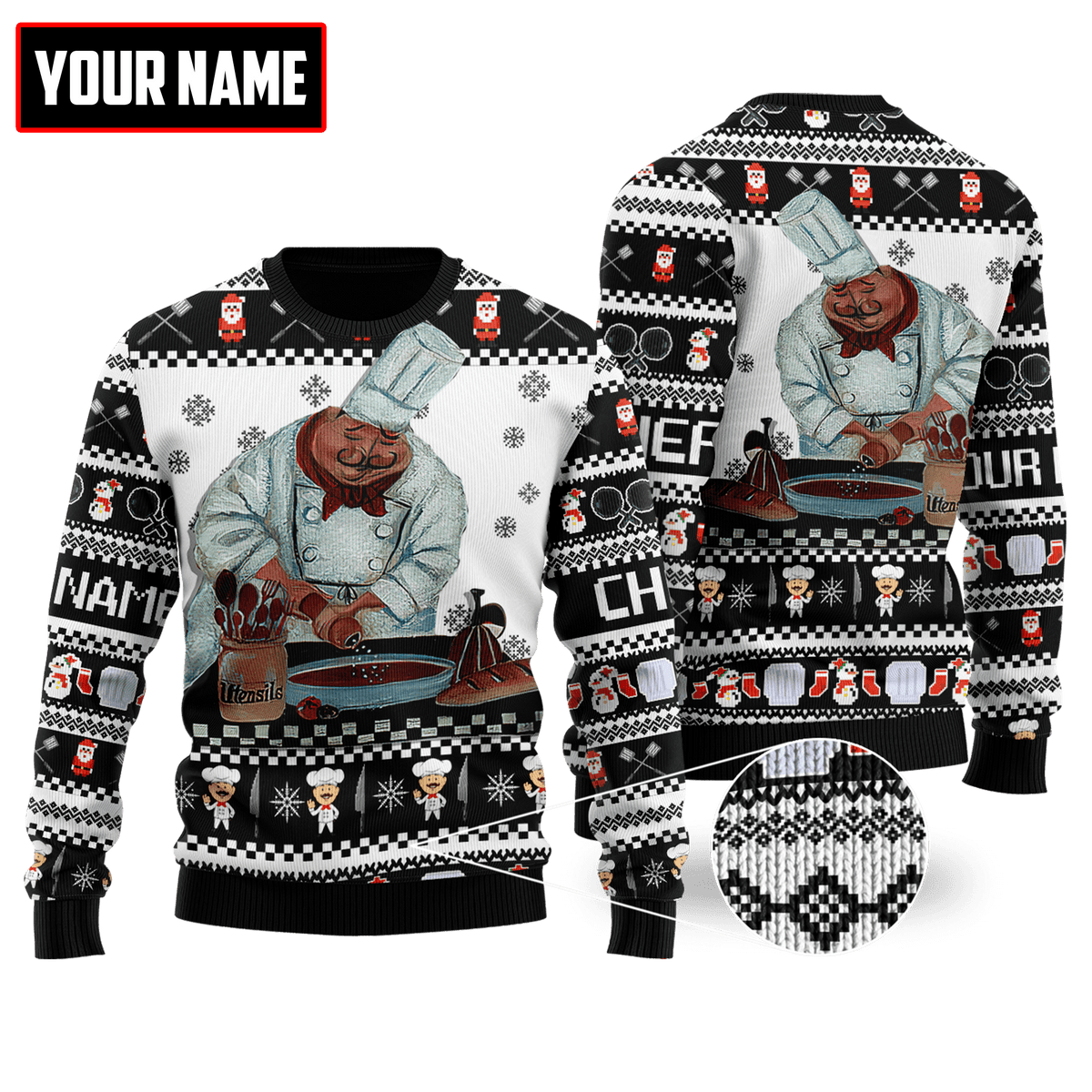 Customized Name Master Chef 3D All Over Printed Unisex Shirts