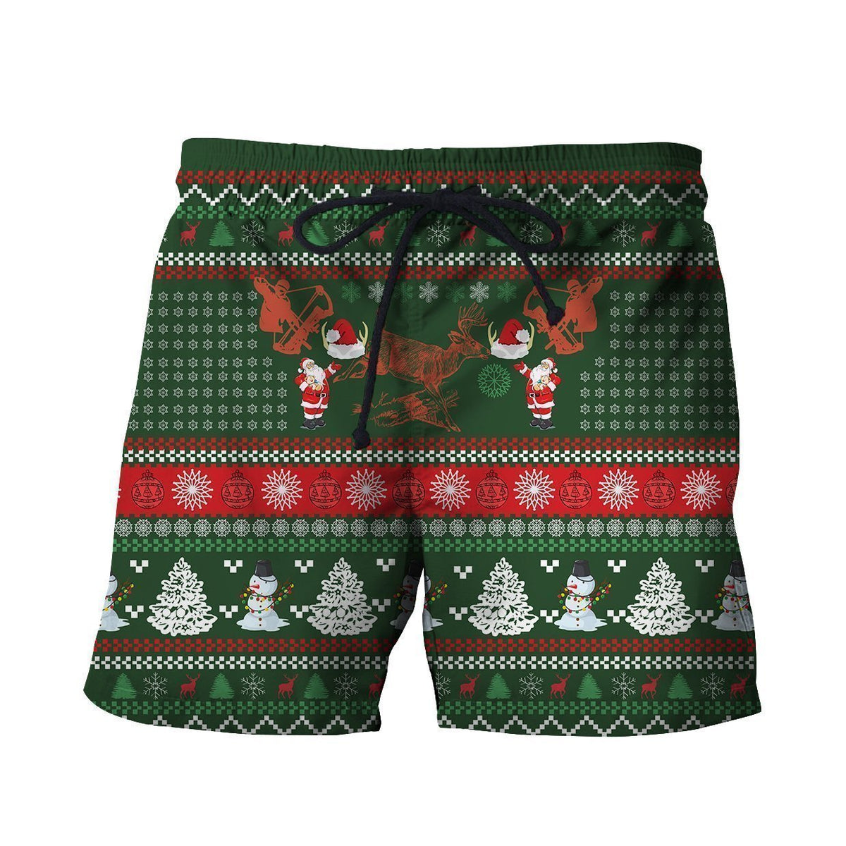 3D All Over Printed Ugly Hunting Christmas Shirts-Apparel-6teenth World-SHORTS-S-Vibe Cosy™