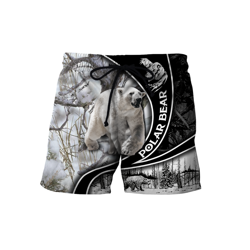 All Over Printed Polar Bear Hoodie VP03102001-MEI