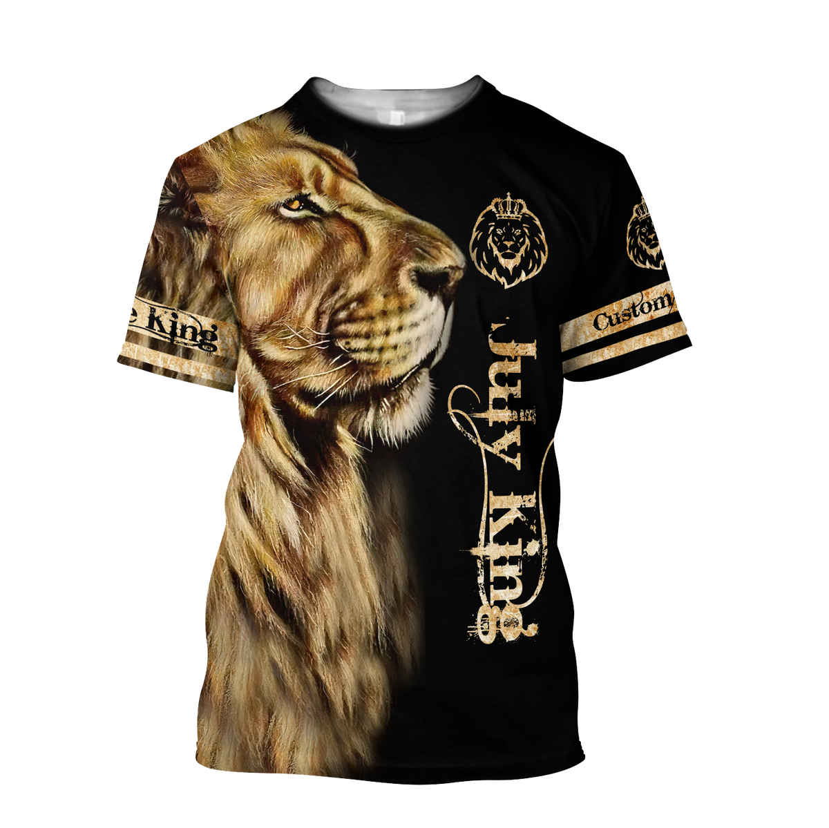 Custom Name July King Lion 3D All Over Printed Unisex Shirts