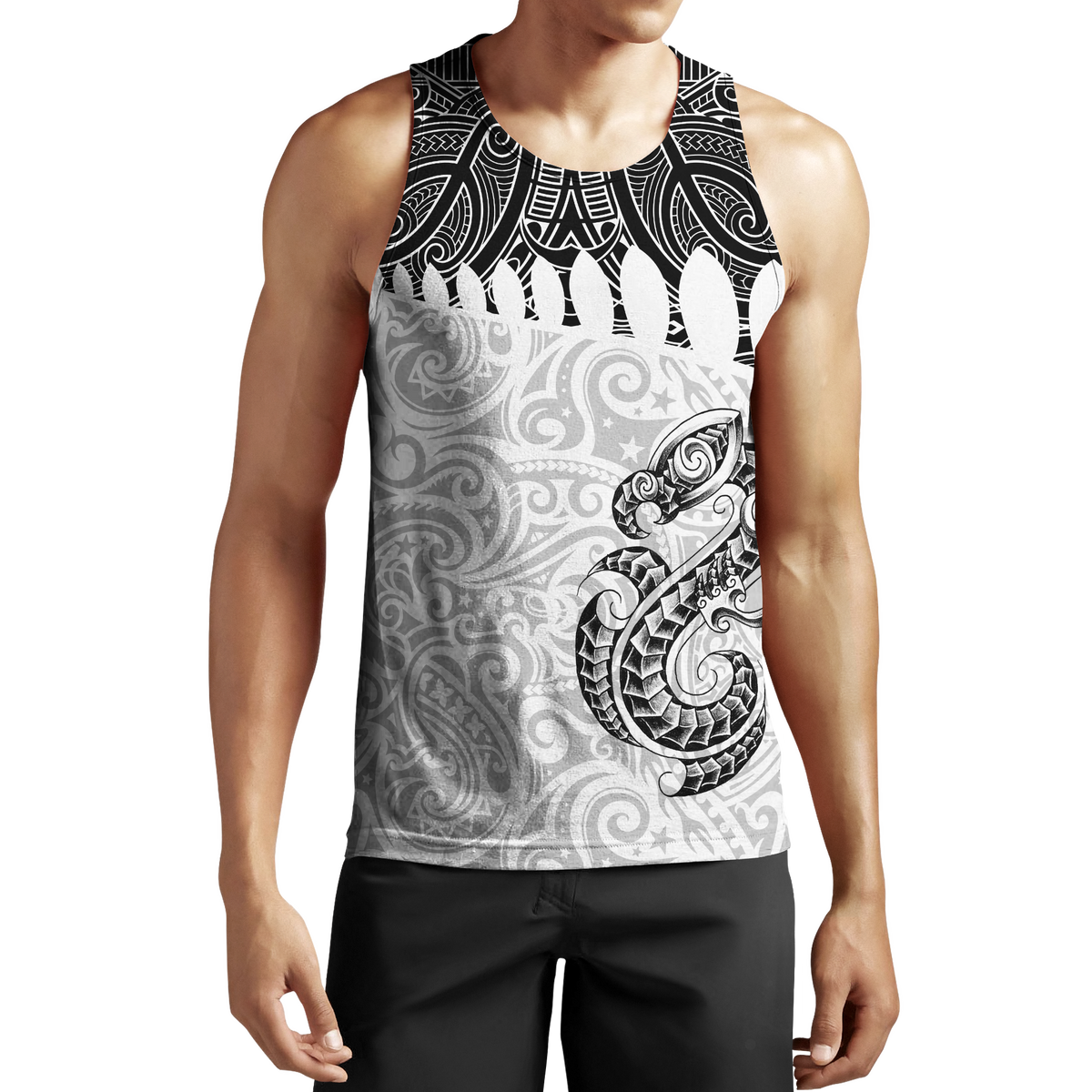 Aotearoa Maori manaia 3d all over printed shirt and short for man and women JJ030201 PL-Apparel-PL8386-Tank top-S-Vibe Cosy™