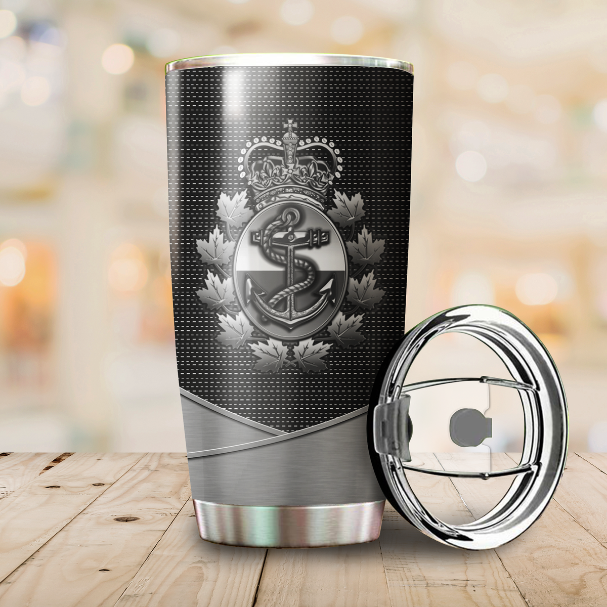 Personalized Name XT Canadian Navy Veteran Stainless Steel Tumbler TNA10032103
