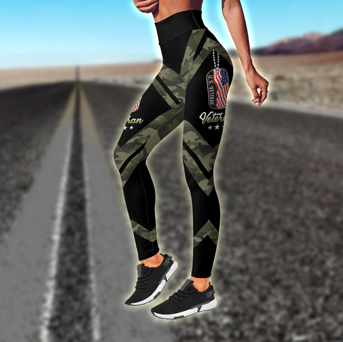 US Veteran Granddaughter Combo (Legging+Tank) for women TR1806201S-Apparel-Huyencass-S-No Tank-Vibe Cosy™